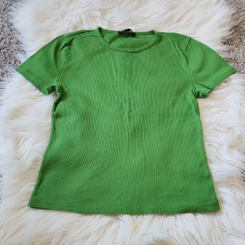 JCrew Ribbed Tee - Picture 2 of 6